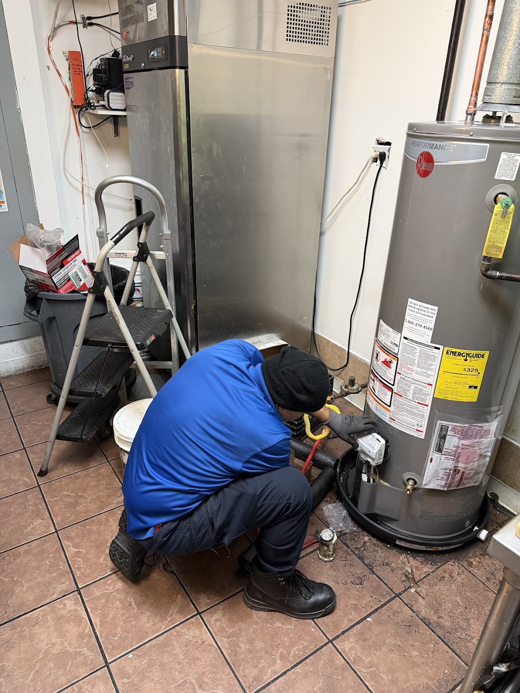 Water heater service